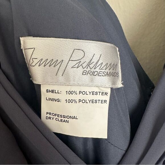 NWT Jenny Packham V Neckline Floor Length Chiffon Dress - Picture 6 of 11